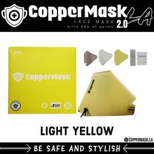 CopperMask 2.0 Face Mask Light Yellow